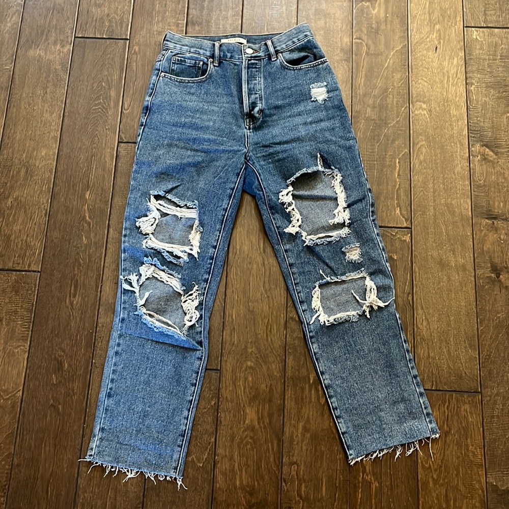 BLUE PACSUN HIGH RISE STRAIGHT JEAN SIZE 26 great condition hardly worn